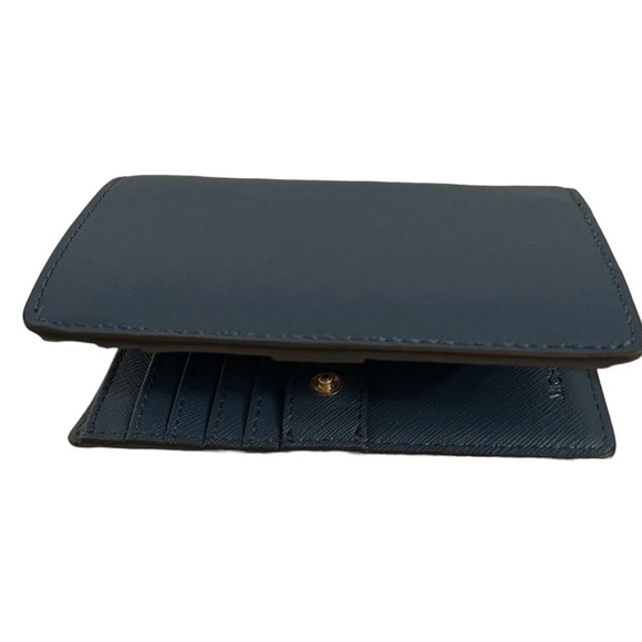 Michael Kors Jet Set Charm Medium Saffiano Leather Wallet (DK CHAMBRAY) - Picture 4 of 12